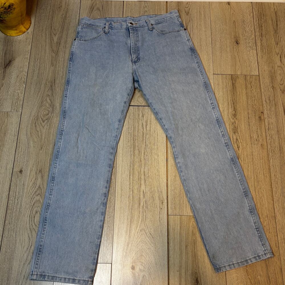 Wrangler Jeans 100% Cotton Western Cowboy Work Pants Mens 34 x 34 No Patch